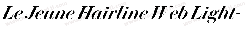 Le Jeune Hairline Web Light字体转换